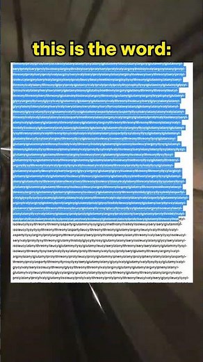The longest English word is 189,819 letters long 😯🤯#shorts
