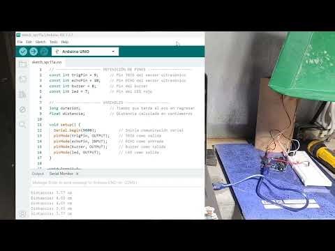 Sensor ultrasónico con buzzer