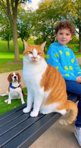 Dog’s Outdoor Prank Sends Cat Sprinting Across the Park 😂🐱🌳