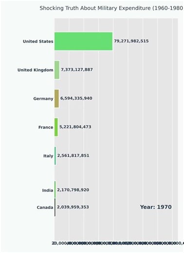Shocking Truth About Military Expenditure (1960-1980) 😱