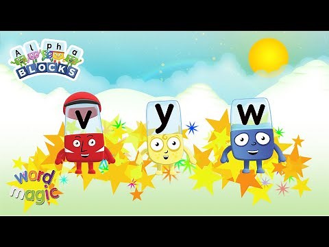 Word Magic | V Y W | Learn to Read | ‪@officialalphablocks‬