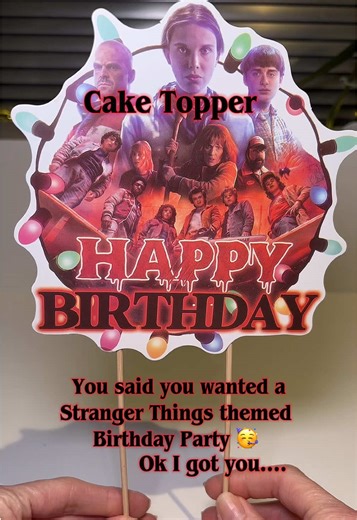 Stranger Things Themed Birthday Party Essentials