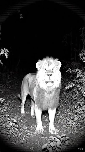 Jungle CCTV: Lion Suddenly Gets Scared… and Backs Away 😱🦁 #Shorts #Viral #Trending