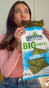 Big Sheets are light as air and heavy with flavor! 🤭 BIG flavor can be found at https://gimmeseaweed.com/collections/full-sheets | Gimme Seaweed