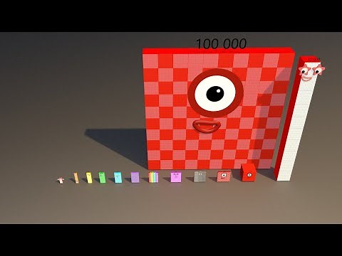 numberblocks 100 000 how to create , tutorial speed art