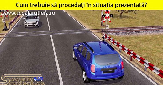 Chestionare DRPCIV cat B: Cum trebuie să procedați în situația prezentată?