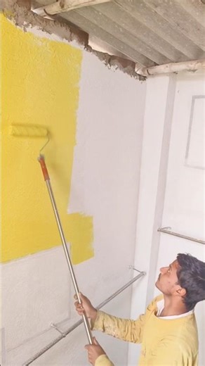 Wall painting yellow colour fast code #art