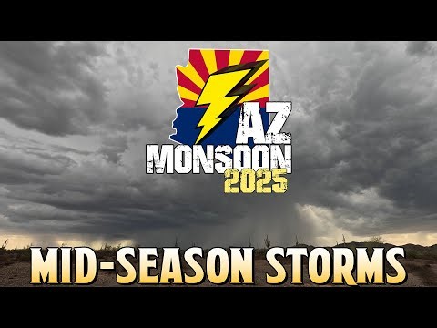 AZ Monsoon 2025 - Mid-season Storms - Time Lapse 4k