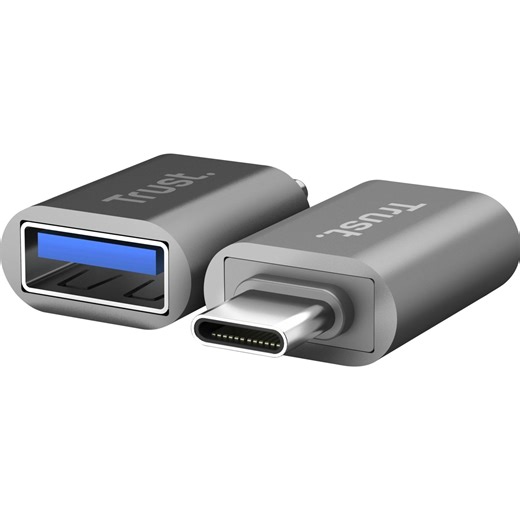 Trust Computer USB-Adapter Calyx USB-A Buchse - USB-C Stecker (USB Typ-C, 0.80 cm)