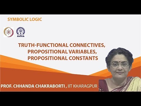 Truth-functional Connectives, Propositional Variables, Propositional Constants