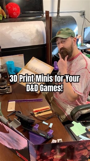 D&D: 3D Printing Simple Minis for DnD Night! 🎲🗡️🖨️ #dungeonsanddragons #3dprinting