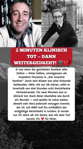 PETER SELLERS: 8 HERZINFARKTE — UND ER SPIELTE WEITER! 😱