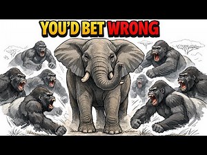 10 Gorillas vs 1 Elephant — Who wins?