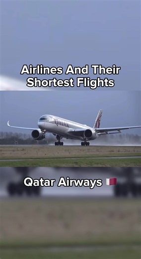 The Top 5 SHORTEST Qatar Airways Flights! #aviation #qatar #qatarairways #airline #longhaulflight