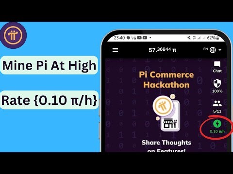 How To Increase Pi Mining Rate | How To Speed Up Your Pi Network Coin Mining Rate {0.10 π/h}