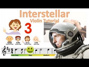 Interstellar sheet music and easy violin tutorial