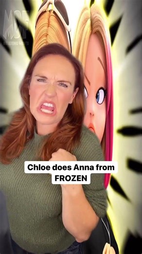 Chloe does ANNA from FROZEN😂Thank you for the suggestion ❤️👸🐝
