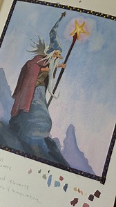 Sketchbook study of @jesper_ejsing 1 hour wizard painting from Muddy Colors blog 🌱 #gouache | Kiara Maharaj