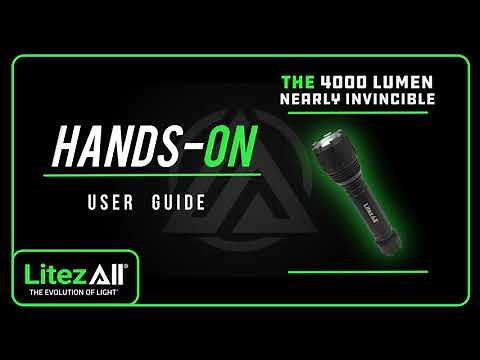 LitezAll 4000 Lumen Nearly Invincible Tactical Flashlight Hands-on
