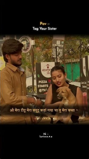 Tag Your Sister 😅 lyrics with trending video #reelitfeelit #foryou #fyp