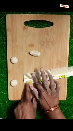 Try This Trick To Make Designer Small Puri with Plastic Comb Easy and Fast 🥰 😋