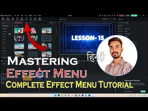 Lesson- 15 | Filmora 14 Effects सीखो एक ही वीडियो में! | Complete Effect Menu Tutorial