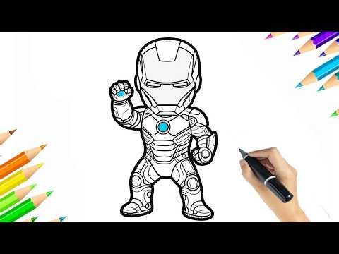 How To Draw Iron Man Step By Step - Drawing Iron Man For Kids