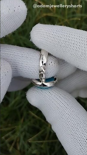 How to Set a Turquoise Stone in Silver | DIY Ring Tutorial | Part- 09 #adamjewellery #turquoisering
