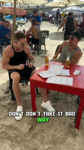 Shocked Cute Stranger Beach Encounter