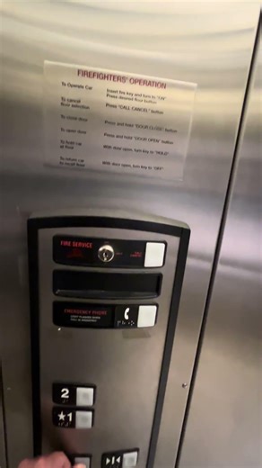 Schindler Low Pitch elevator Nudge Mode. Southdale Center Edina,MN