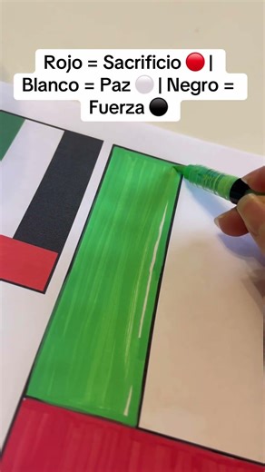 How to Color the UNITED ARAB EMIRATES Flag 🇦🇪 | Meaning & Symbols