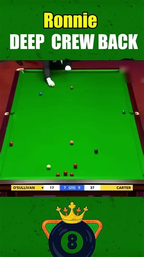 Ronnie Deep Screwback 🎱↩️🔥#shorts #snooker