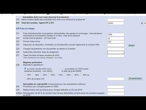 2044 IRPP Déclarer mes revenus fonciers en France 2021