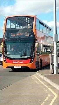 Cardiff bus 304 Enviro400MMC on route 49 to Cardiff city centre #cardiffbus