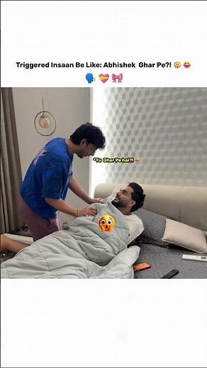 Triggered Insaan Be Like: Abhishek Ghar Pe?! 😳😂 #triggeredinsaan #shortvideo @FukraInsaan #shorts