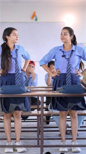 Ye twins kiske bacche hain? 🤫 #comedy #funny #schoollife #schoolmemes