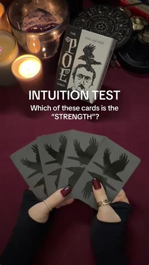 How strong is your intuition? Which of these cards is The Strength? Comment which one did you pick. #fyp #intuition #tarot #intuitiontest #strength