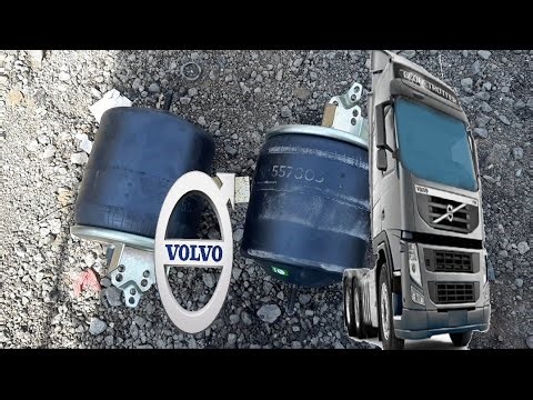 volvo truck.. air spring || Volvo air bag suspension || replace