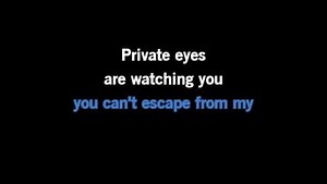 Karaoke Private Eyes - Hall & Oates - CDG, MP4, KFN - Karaoke Version