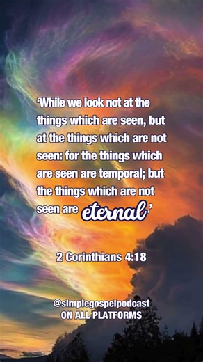 Stop Fixing Your Eyes On What You Can See