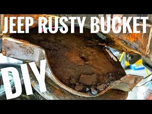 DIY JEEP TJ REAR COIL BRACKET REPLACEMENT with rust busters spring perch