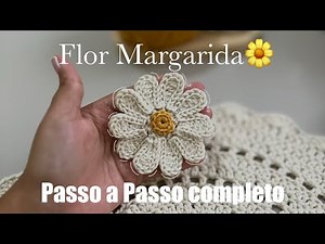 Easy Crochet Daisy Flower for Appliqué 🌼 (complete step-by-step instructions)