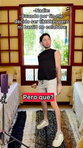 Cuando por fin te decides ser tikt0ker pero tu barri0 no colabora.