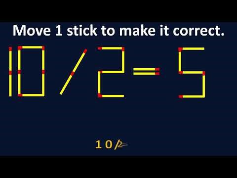 Mind Blowing Pencil Puzzle – Move One Pencil to Solve the Equation! Part 16