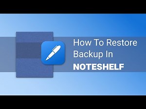 How to Restore Backup from Files on Noteshelf iOS