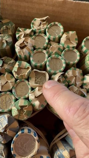 Old Customer Coin Rolls with a Silver End Coin!