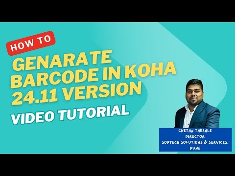 How to Generate Barcode Labels in Koha 24.11 | Step-by-Step Tutorial