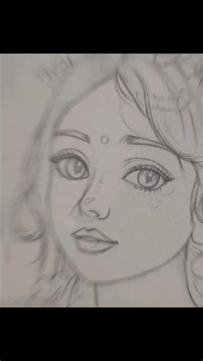 Radha rani ✨️#water colur #art #shortvide #drawingstyles #youtubeshorts #watercolur