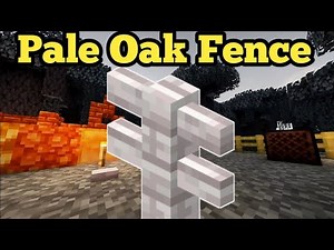 How to Craft a Pale Oak Fence in Minecraft Java 1.21