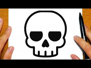 HOW TO DRAW A SKULL FOR HALLOWEEN | Easy Drawings